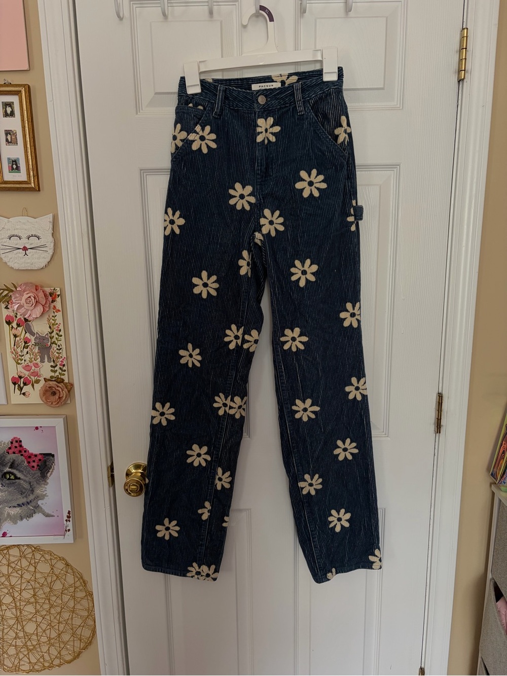 PacSun floral 90’s Boyfriend Carpenter Pants